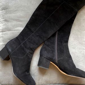 ✨HOST PICK✨ Sam Edelman Black Suede Thigh-High Boots
